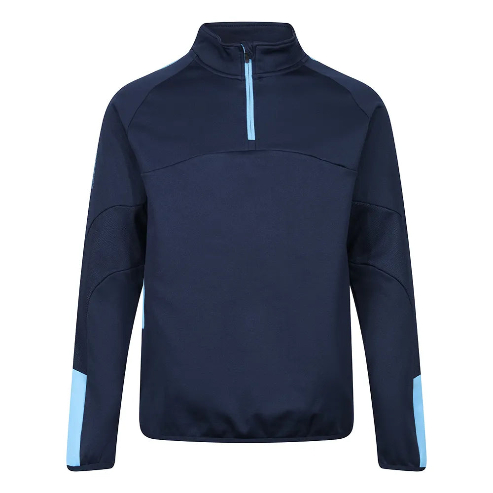 front view of Edge Pro Mid-Layer navy sky