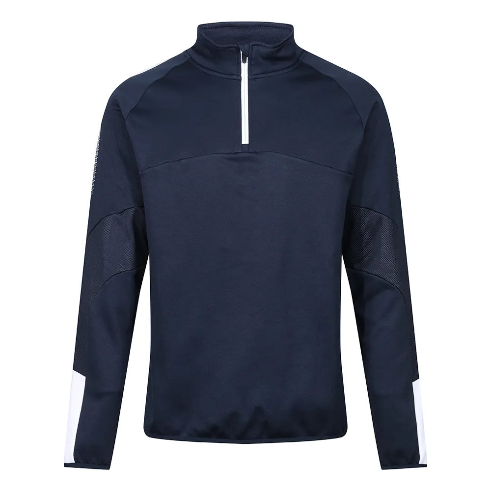 front view of Edge Pro Mid-Layer navy white