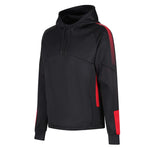 front view of Edge Pro Poly Hoodie black / red