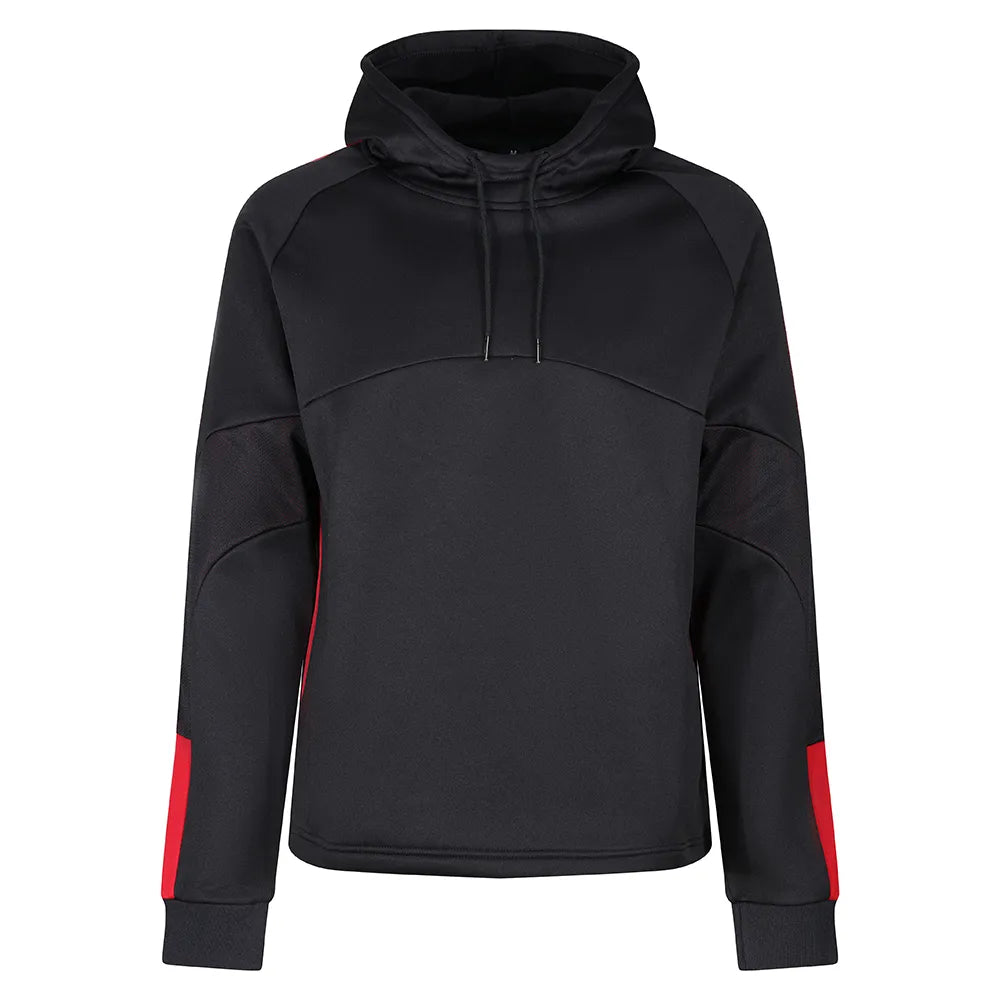 front view of Edge Pro Poly Hoodie black / red