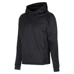 front side view of Edge Pro Poly Hoodie black