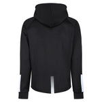 back view of Edge Pro Poly Hoodie black / white