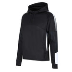 front side view of Edge Pro Poly Hoodie black / white