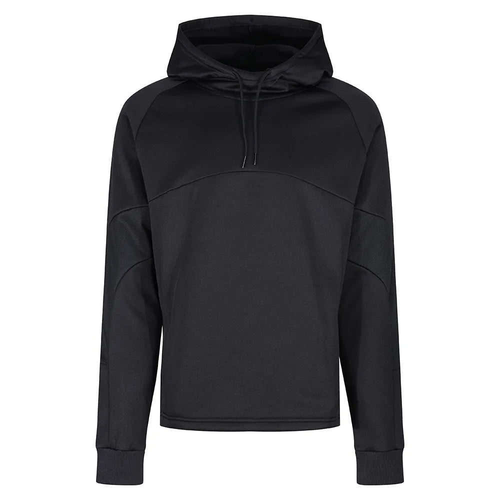 front view of Edge Pro Poly Hoodie black