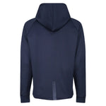 back view of Edge Pro Poly Hoodie navy
