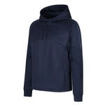 front side view of Edge Pro Poly Hoodie navy