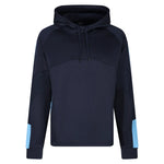 front view of Edge Pro Poly Hoodie navy / sky
