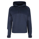 front view of Edge Pro Poly Hoodie navy / white
