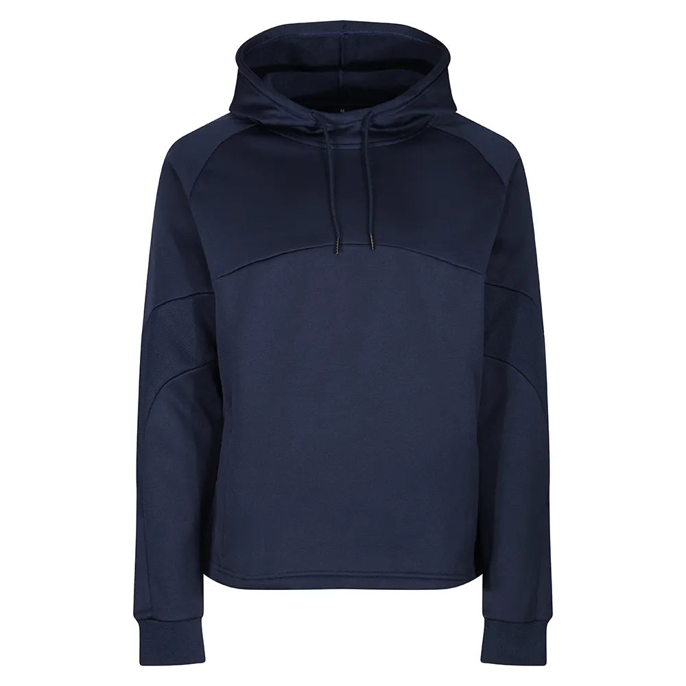 front view of Edge Pro Poly Hoodie navy