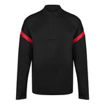 front view of Kinetic Sports Midlayer Black red