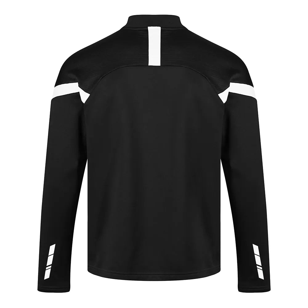 back view of Kinetic Sports Midlayer Black white