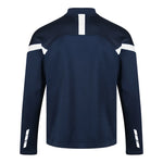 back view of Kinetic Sports Midlayer Navy white