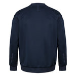 back view of Kinetic Sports Crew Neck Tech Top Navy