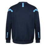 back view of Kinetic Sports Crew Neck Tech Top Navy sky