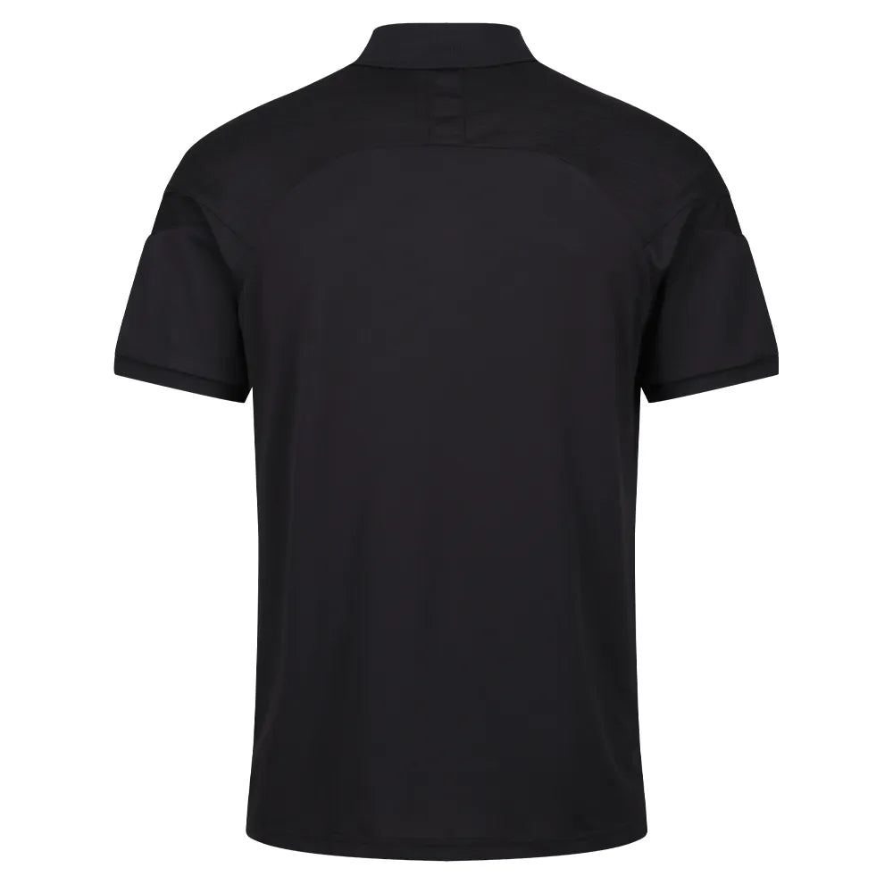 back view of Kinetic Sports Tech Polo Black