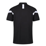 back view of Kinetic Sports Tech Polo Black white