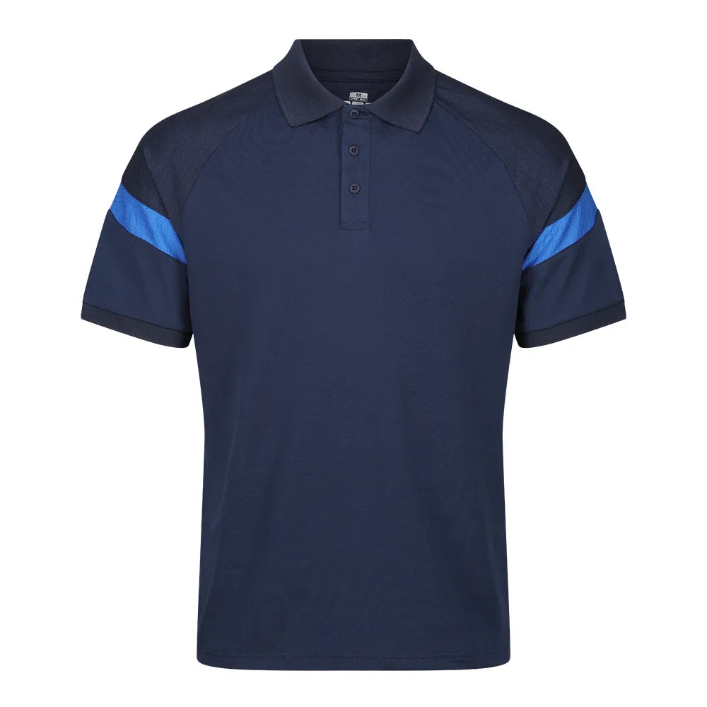 front view of Kinetic Sports Tech Polo Navy royal
