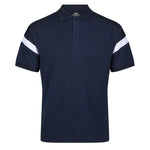 front view of Kinetic Sports Tech Polo Navy white