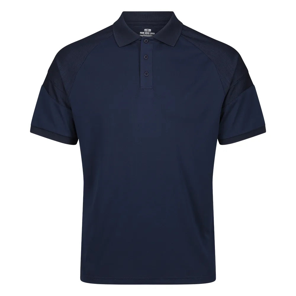 front view of Kinetic Sports Tech Polo Navy