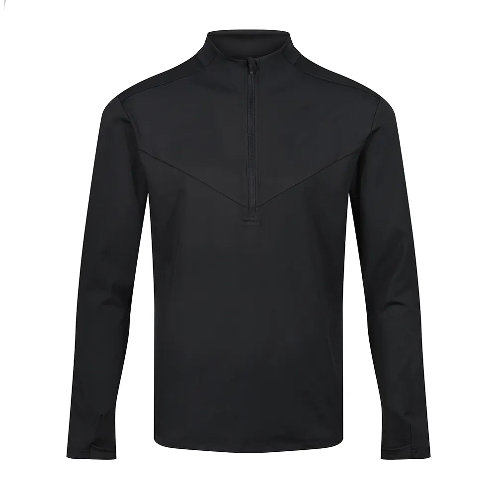 front view of Premium Stretch Midlayer black