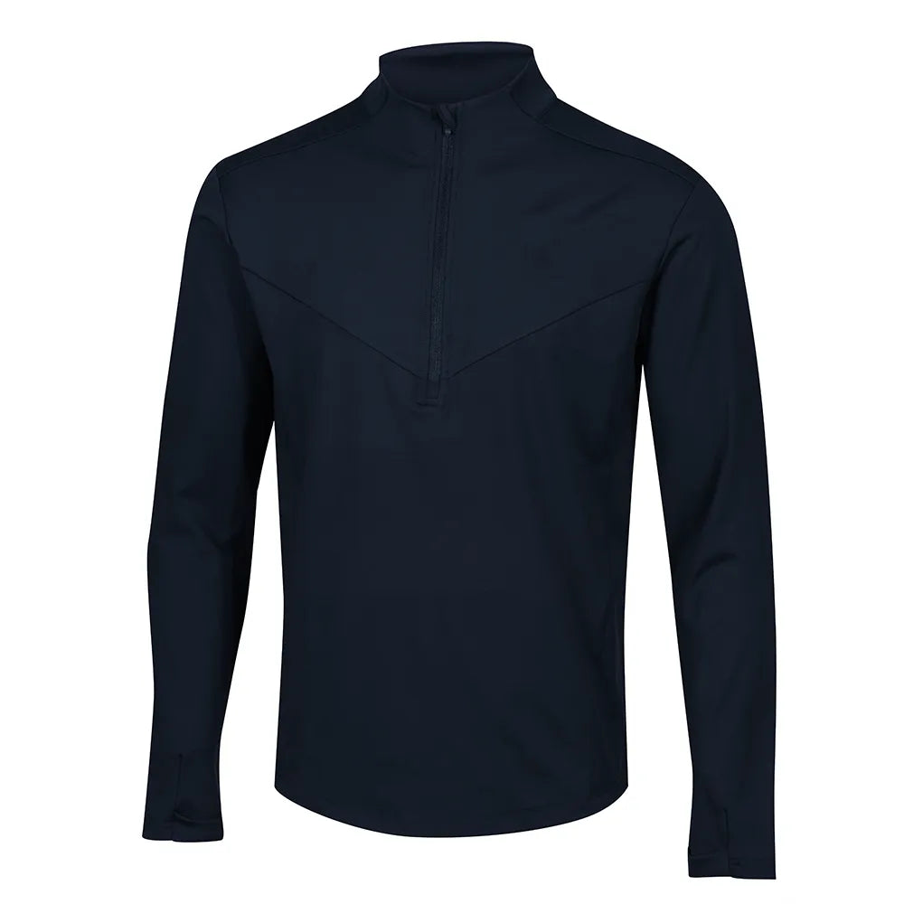 front side view of Premium Stretch Midlayer navy