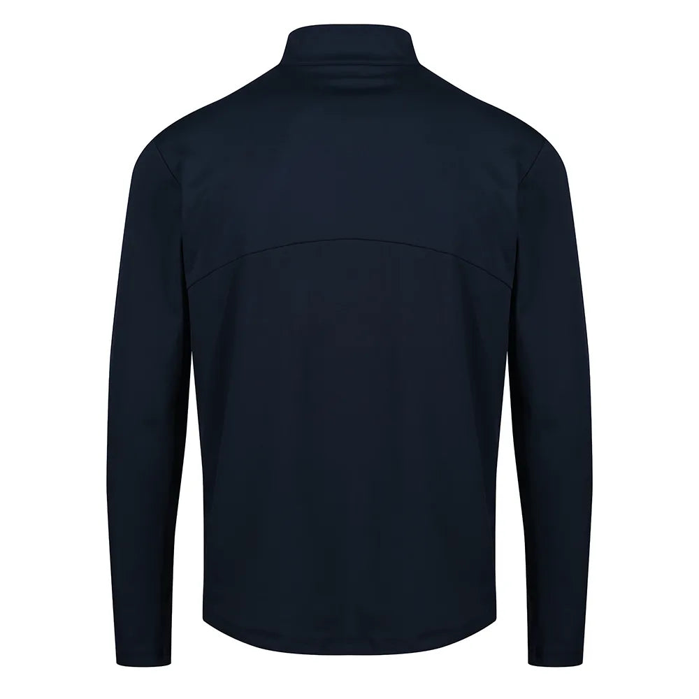 back view of Premium Stretch Midlayer navy