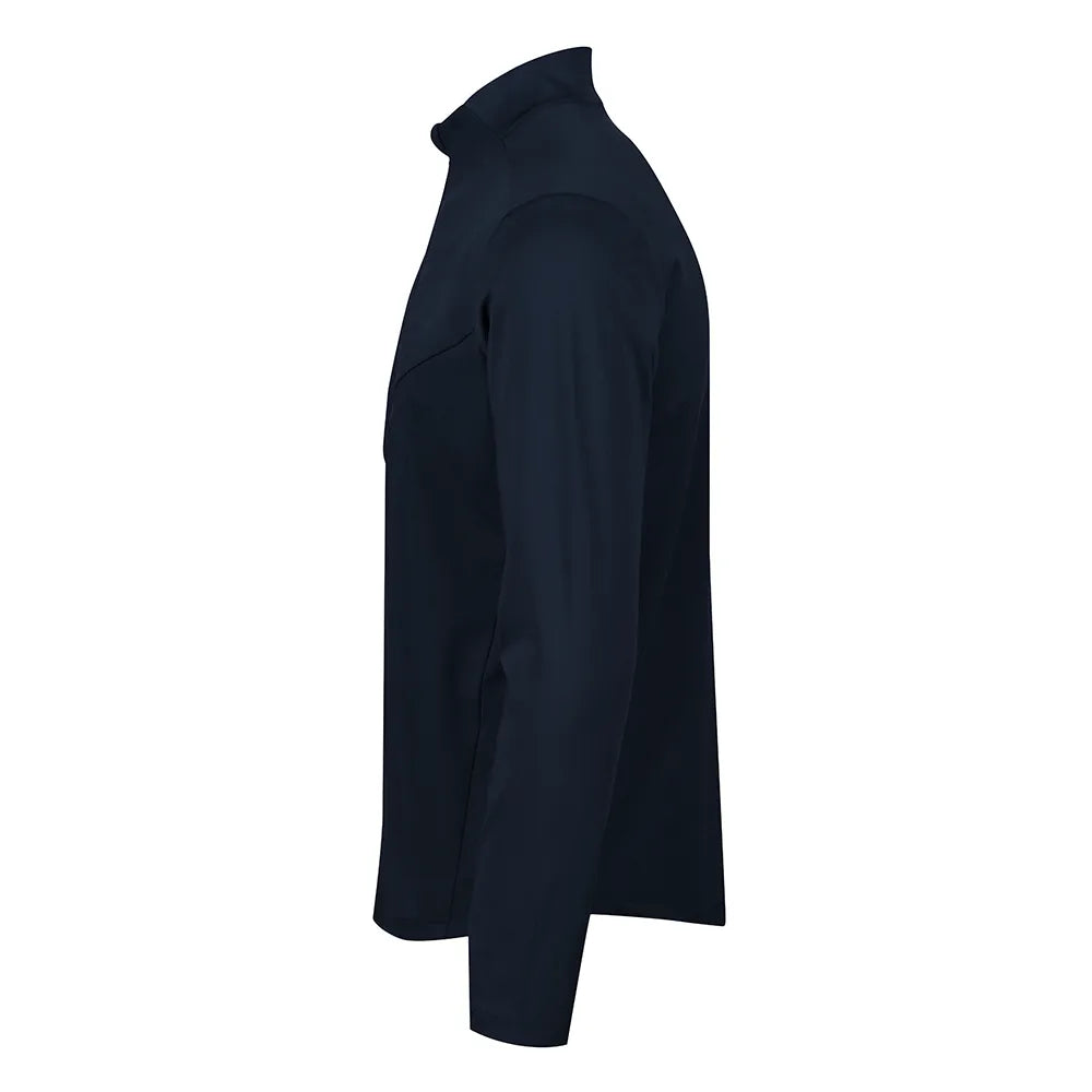 side view of Premium Stretch Midlayer navy