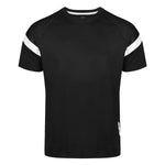 front view of Kinetic Sports Tech Tee Black white
