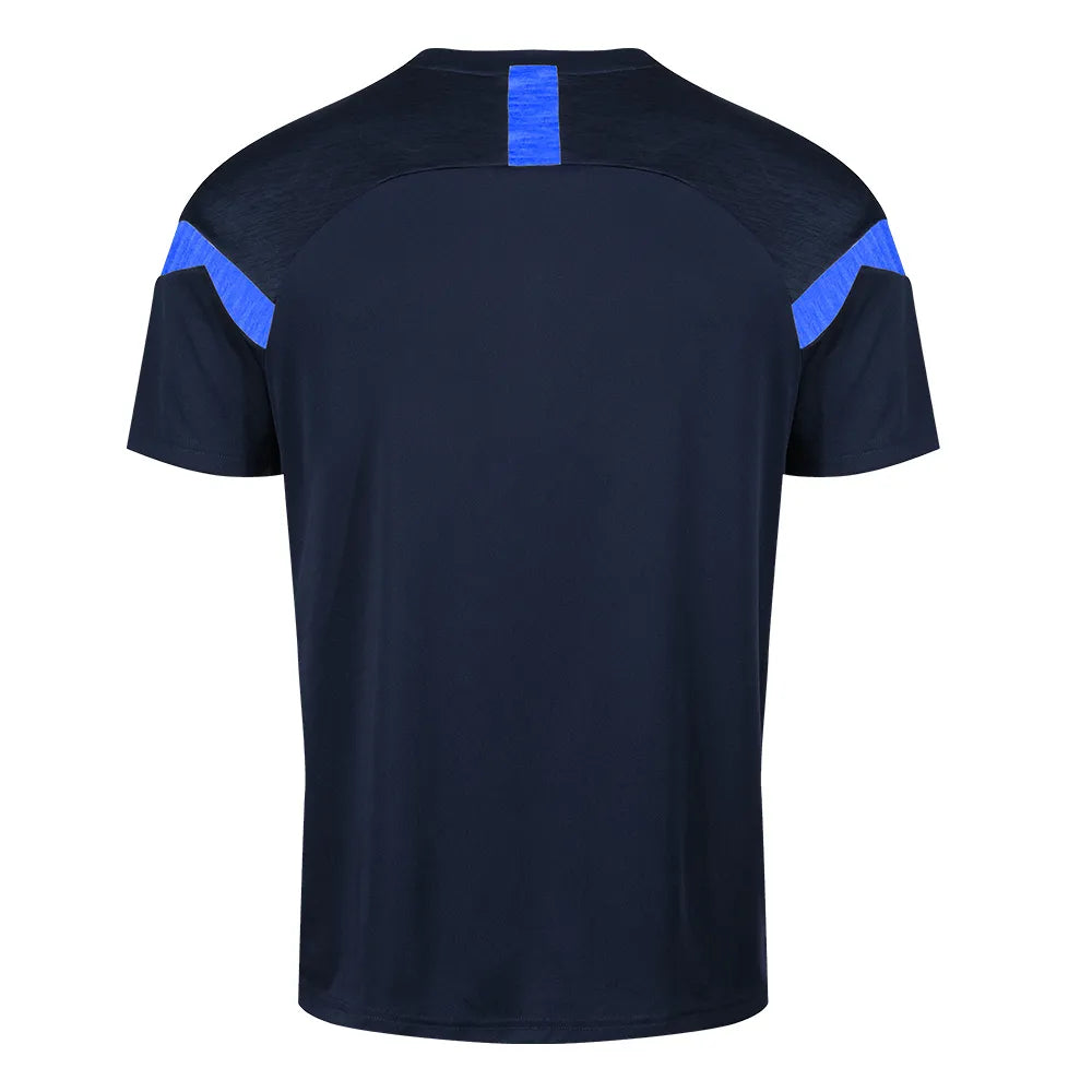 back view of Kinetic Sports Tech Tee Navy royal