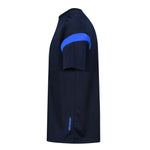 side view of Kinetic Sports Tech Tee Navy royal