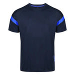 front view of Kinetic Sports Tech Tee Navy Royal