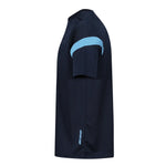 Kinetic sports tech tee navy side view