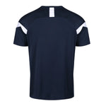 back view of Kinetic Sports Tech Tee Navy white