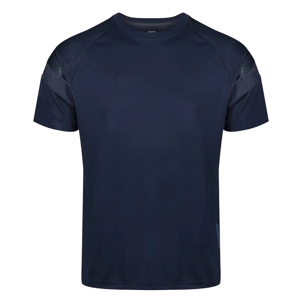 front view of Kinetic Sports Tech Tee Navy