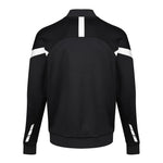 back view of Kinetic Sports Full Zip Track Jacket Black white