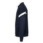 side view of Kinetic Sports Full Zip Track Jacket Black white