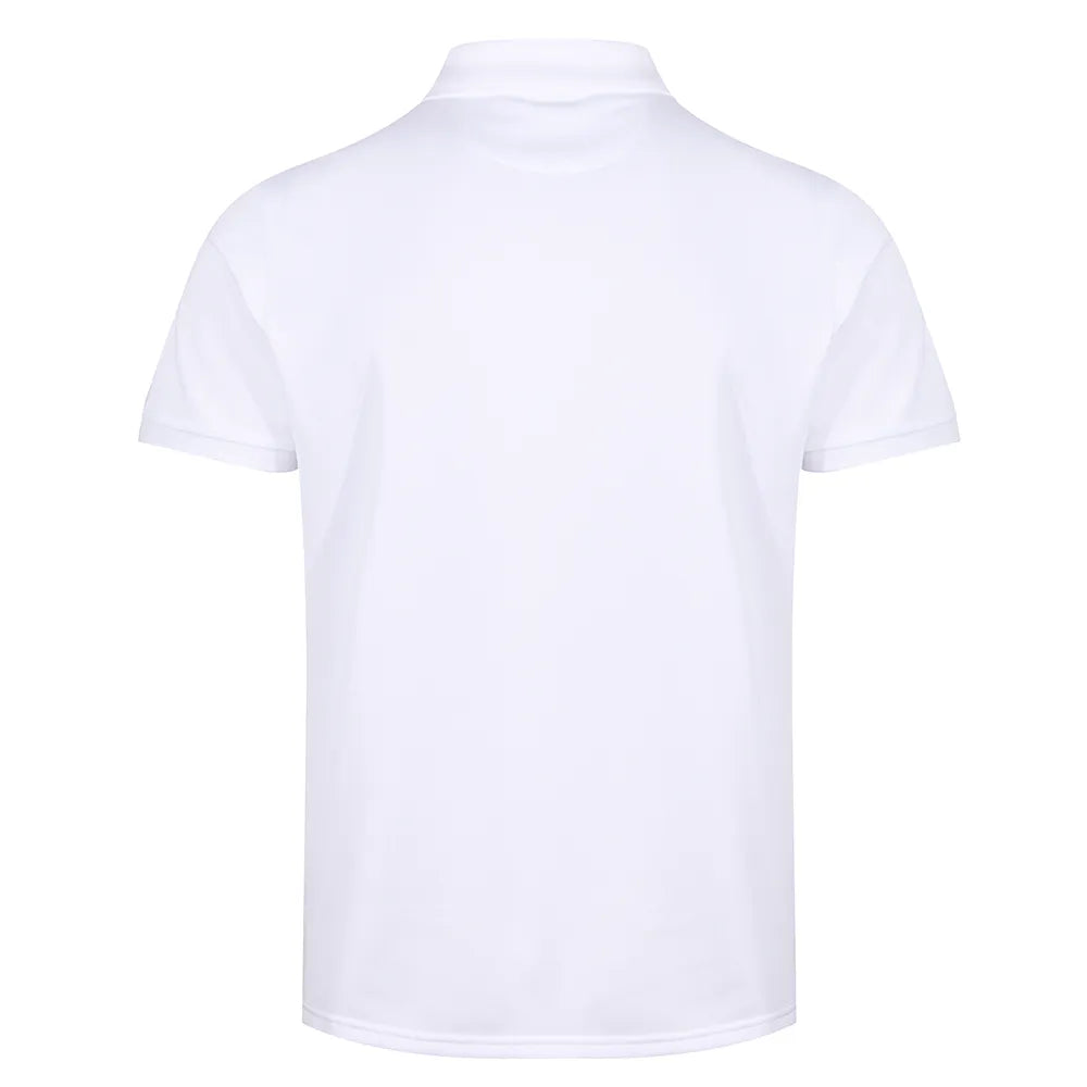 back view of Classic Technical Polo white