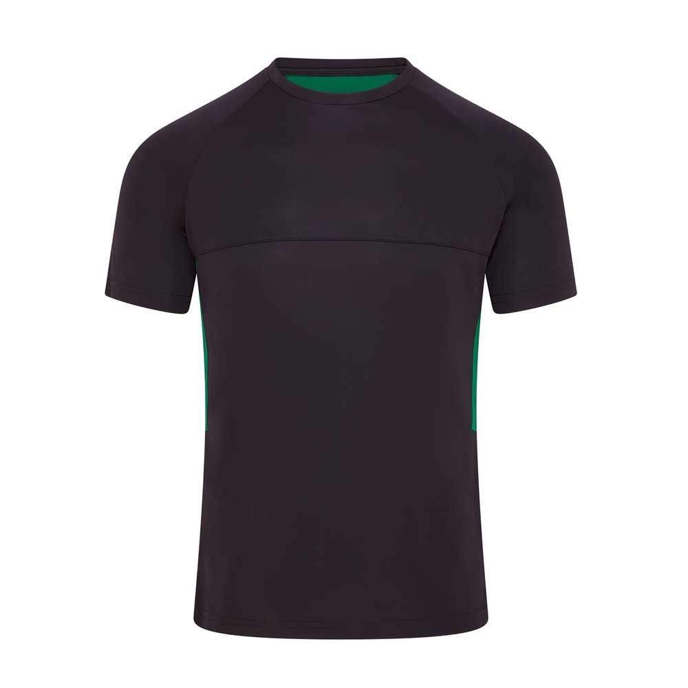 front view of iGen Sports Tech Tee Black/Bottle