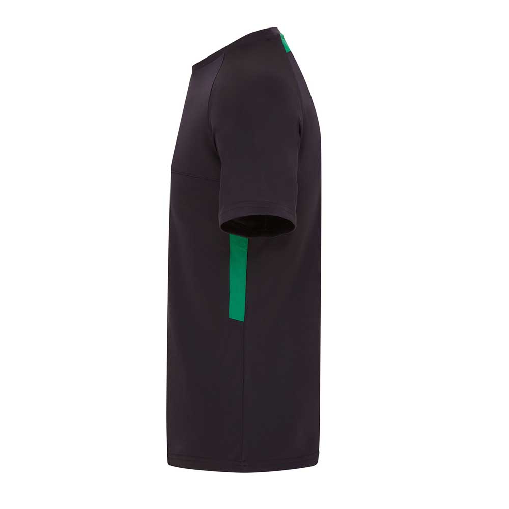 side view of iGen Sports Tech Tee Black/Bottle