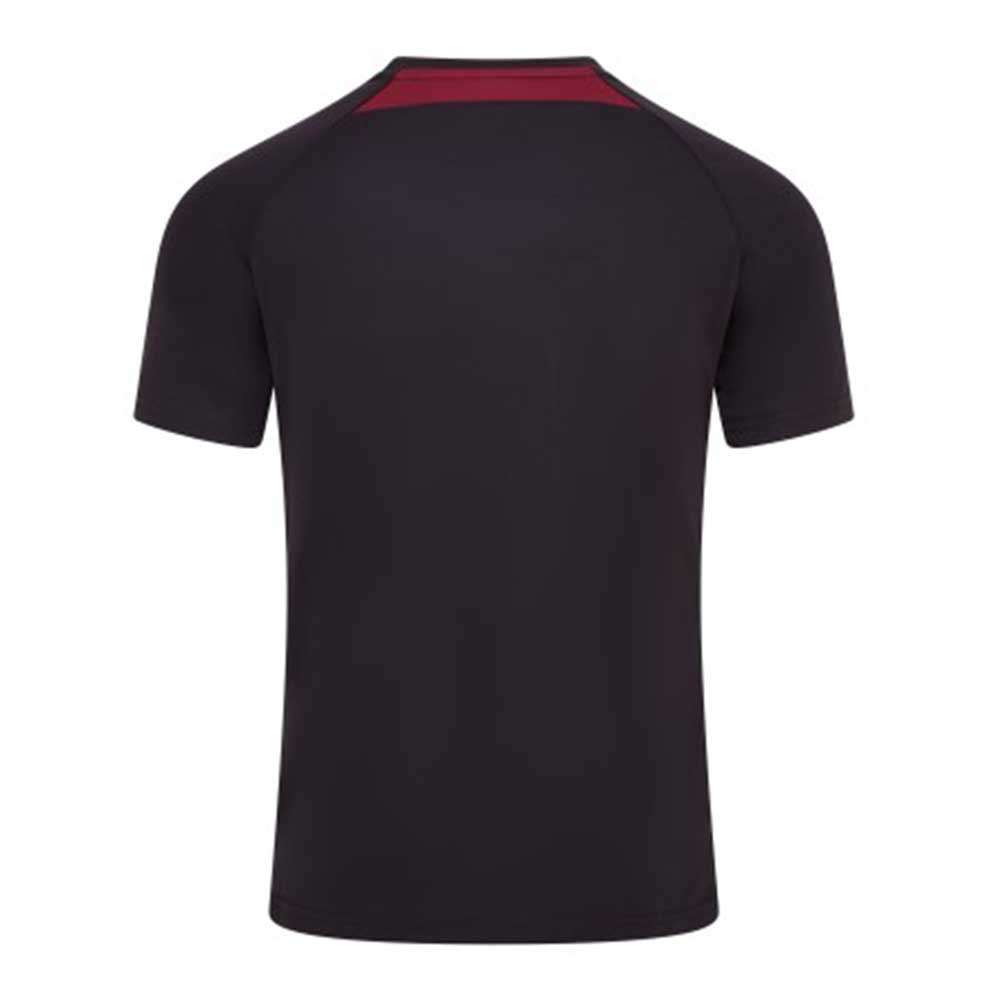 back view of iGen Sports Tech Tee Black/Maroon