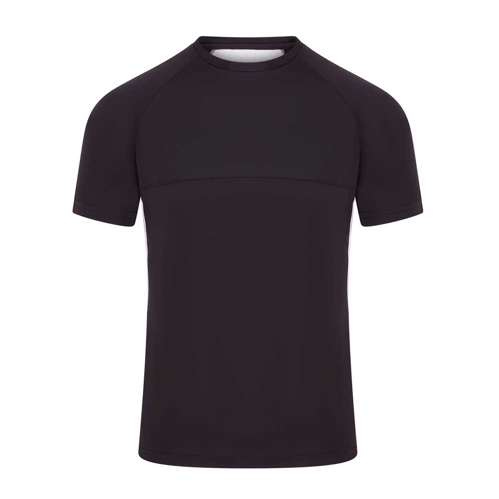 front view of iGen Sports Tech Tee Black/White