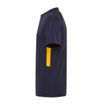 side view of iGen Sports Tech Tee Navy/Amber