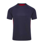 front view of iGen Sports Tech Tee Navy/Red
