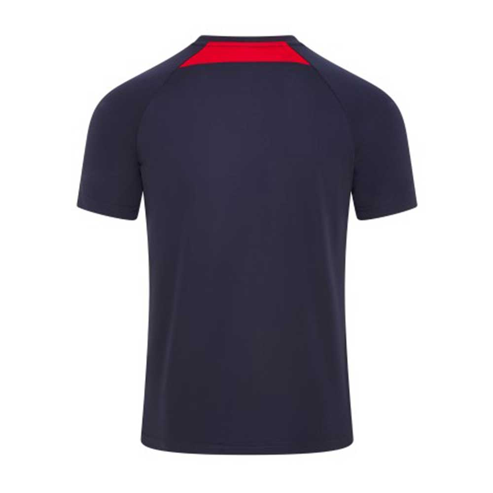 back view of iGen Sports Tech Tee Navy/Red