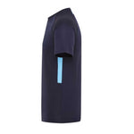 side view of iGen Sports Tech Tee Navy/Sky