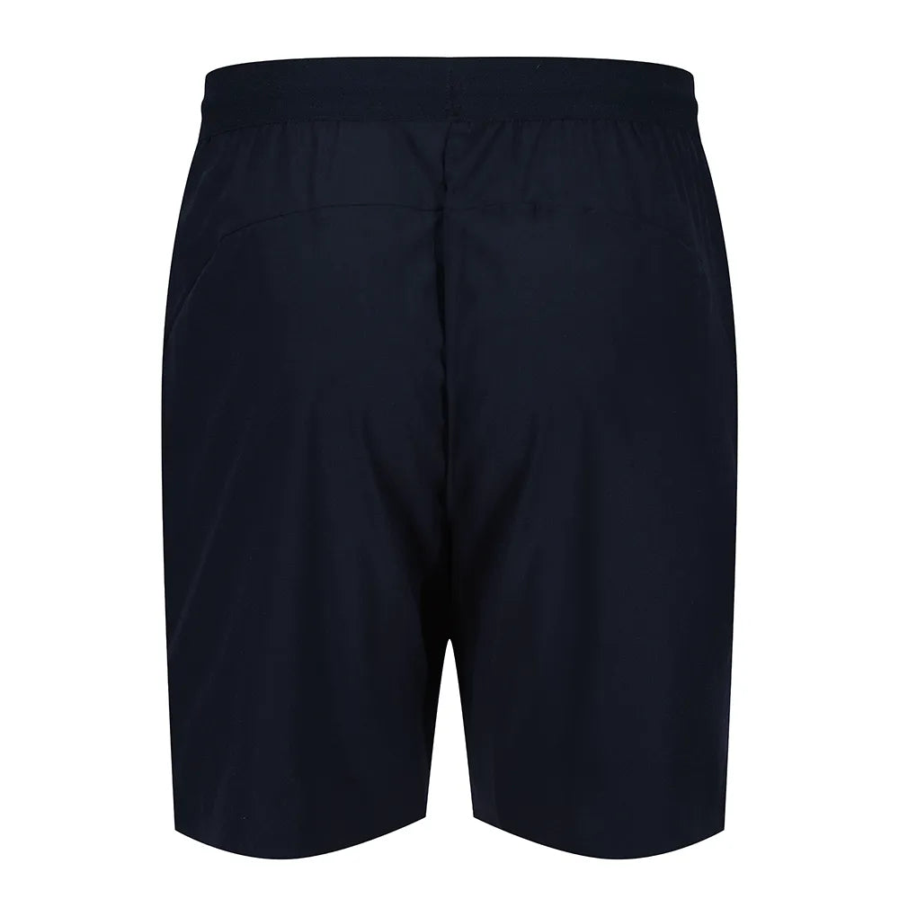 back view of Carbon Technical Short navy