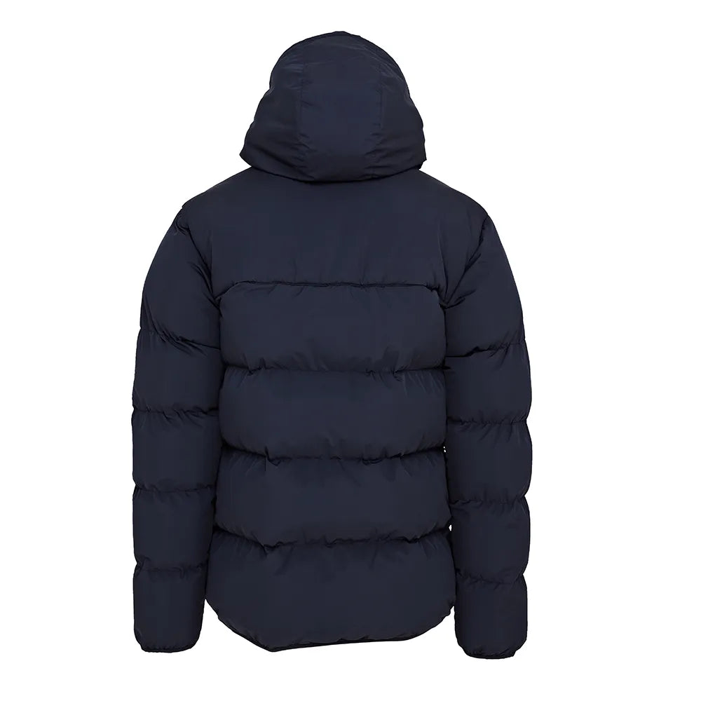 back view of Chevron Puffer Jacket (980) navy