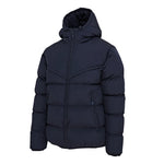 front view of Chevron Puffer Jacket (980) navy