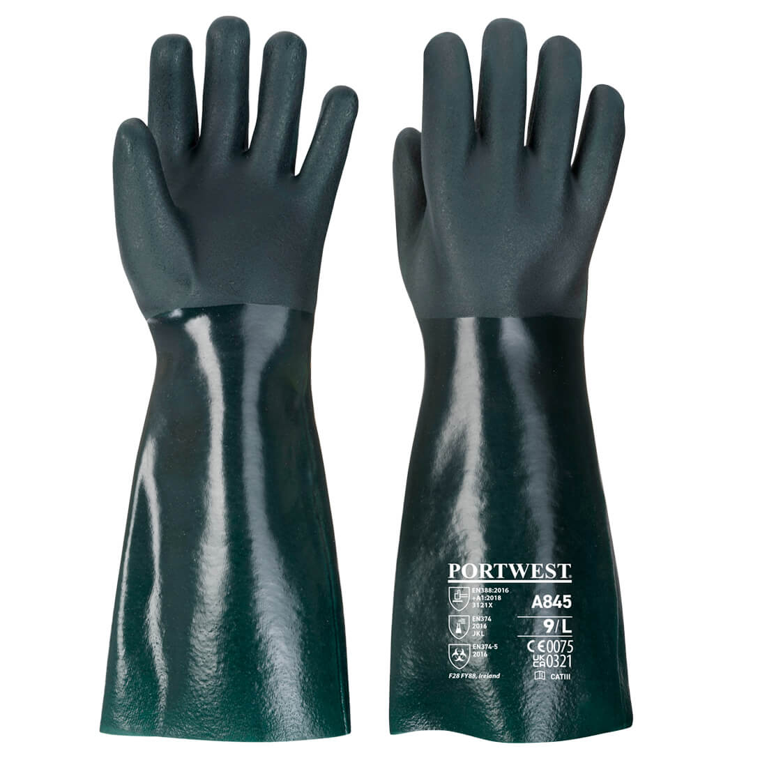Portwest - Double Dipped PVC Gauntlet 45cm