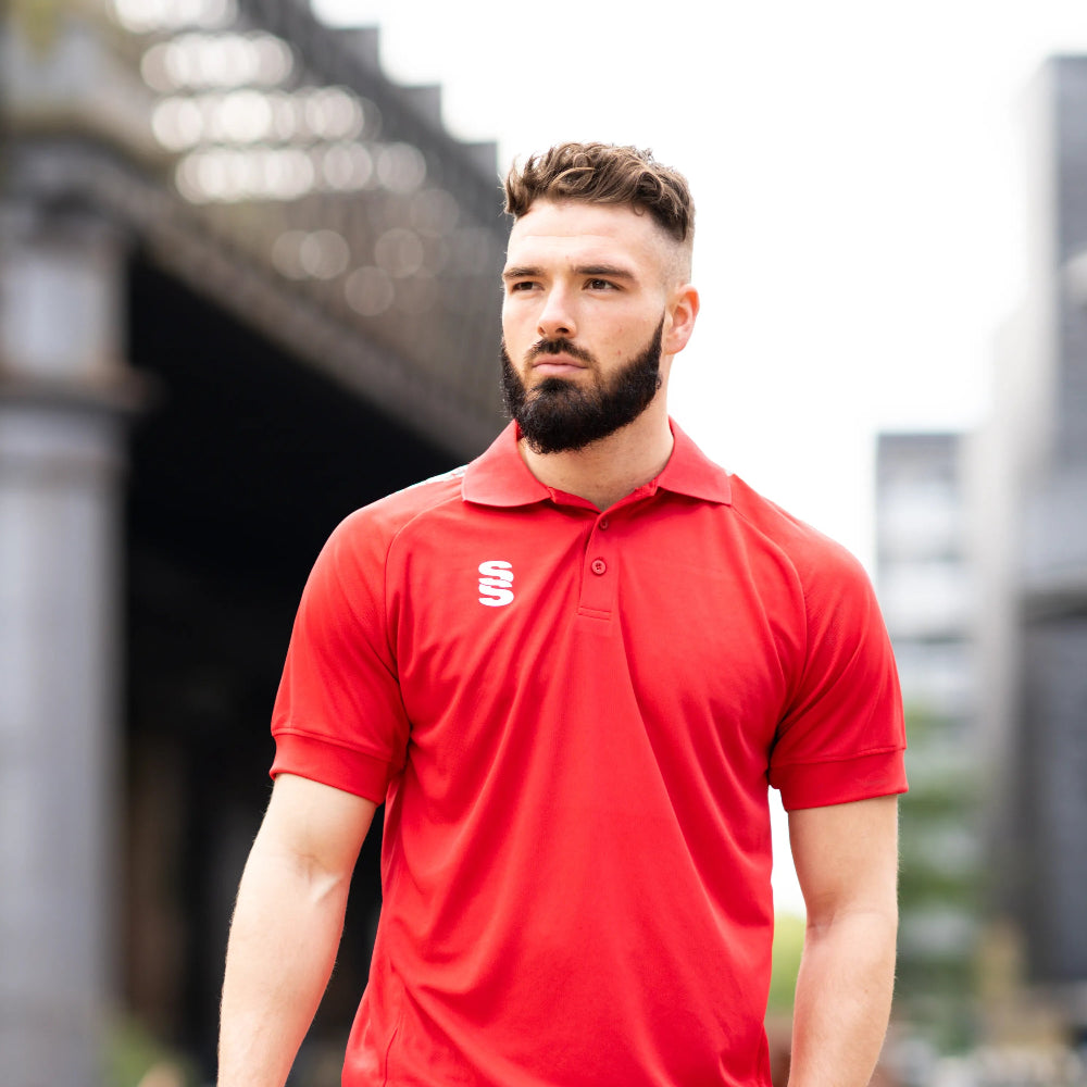 Stuart Surridge Dual Solid Colour Polo - Red